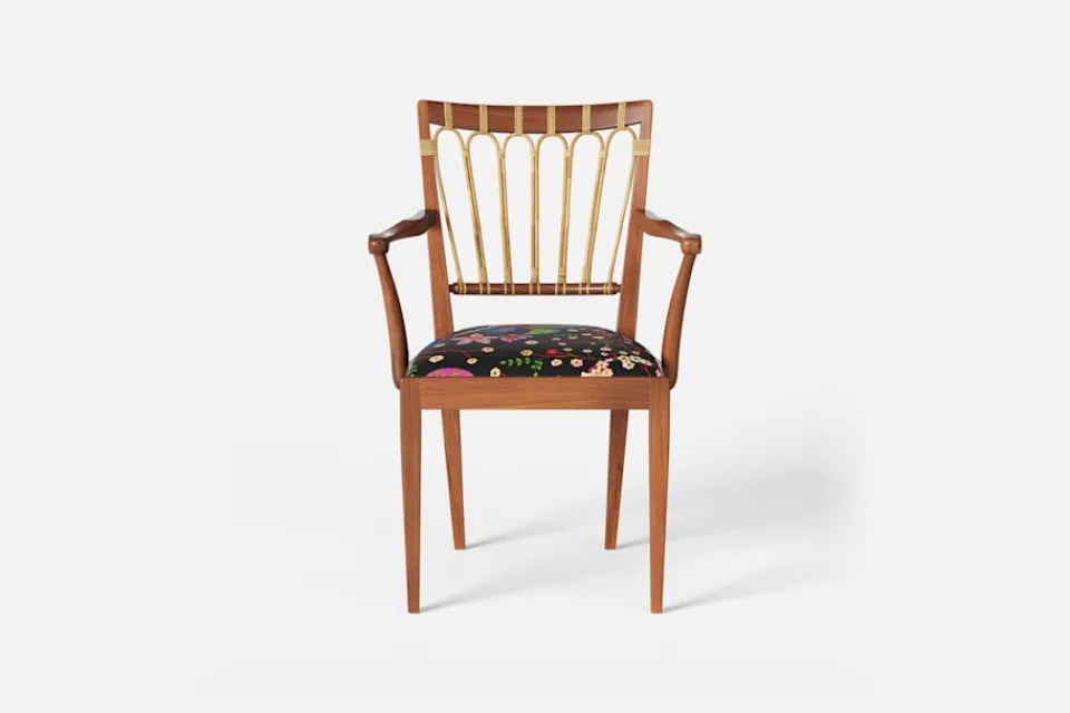 Karmstolar*Josef Frank Karmstol 1165 Mahogny Rotting, Teheran, Svart