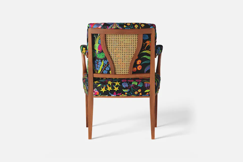 Fåtöljer|Karmstolar*Josef Frank Karmstol 969 Kederband Sitthöjd 47 cm Under Ekvatorn, Multi