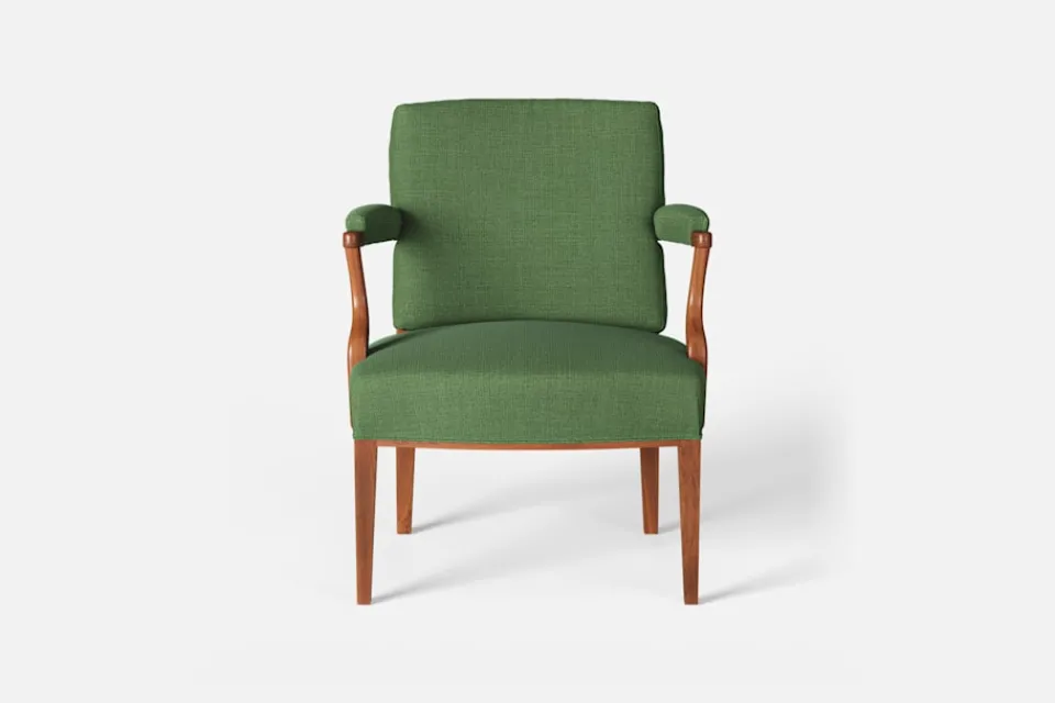 Karmstolar*Josef Frank Karmstol 969 Kederband Sitthöjd 43 cm Möbellin, Grön