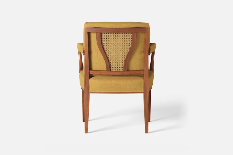 Fåtöljer|Karmstolar*Josef Frank Karmstol 969 Kederband Sitthöjd 47 cm Möbellin, Bärnsten