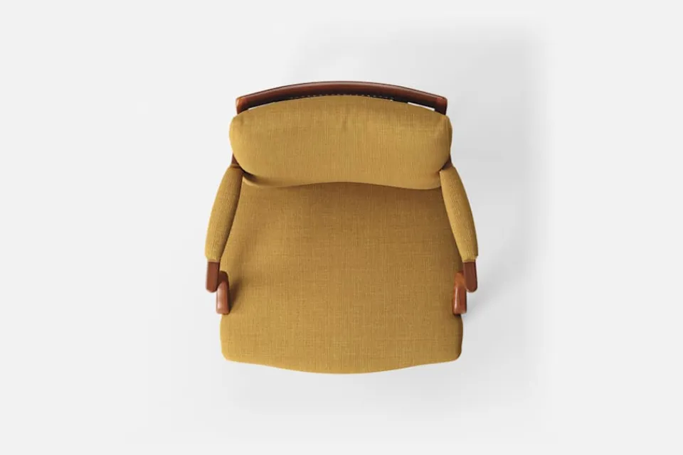 Fåtöljer|Karmstolar*Josef Frank Karmstol 969 Kederband Sitthöjd 47 cm Möbellin, Bärnsten