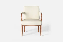 Fåtöljer|Karmstolar*Josef Frank Karmstol 969 Kederband Sitthöjd 47 cm Vägen, Vit