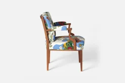 Fåtöljer|Karmstolar*Josef Frank Karmstol 969 Kederband Sitthöjd 47 cm Anakreon, Vit