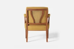 Karmstolar*Josef Frank Karmstol 969 Kederband Sitthöjd 43 cm Möbellin, Bärnsten