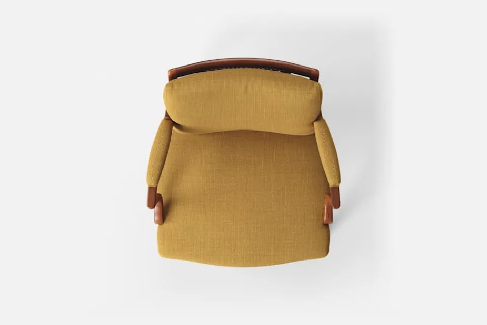 Karmstolar*Josef Frank Karmstol 969 Kederband Sitthöjd 43 cm Möbellin, Bärnsten