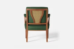 Karmstolar*Josef Frank Karmstol 969 Kederband Sitthöjd 43 cm Vägen, Mörkgrön