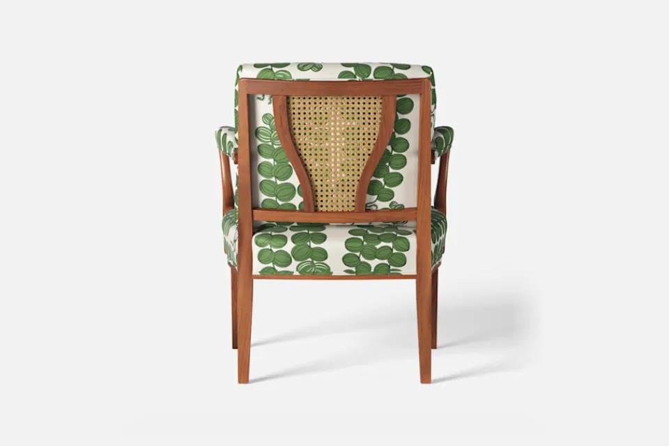 Karmstolar*Josef Frank Karmstol 969 Kederband Sitthöjd 43 cm Celotocaulis, Grön