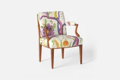 Fåtöljer|Karmstolar*Josef Frank Karmstol 969 Kederband Sitthöjd 47 cm Hawai, Vit