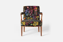 Karmstolar*Josef Frank Karmstol 969 Kederband Sitthöjd 43 cm Baranquilla, Svart