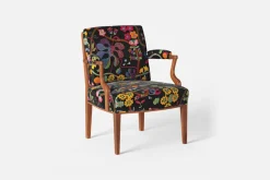 Karmstolar*Josef Frank Karmstol 969 Kederband Sitthöjd 43 cm Baranquilla, Svart