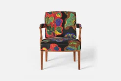 Karmstolar*Josef Frank Karmstol 969 Kederband Sitthöjd 43 cm Poisons, Svart