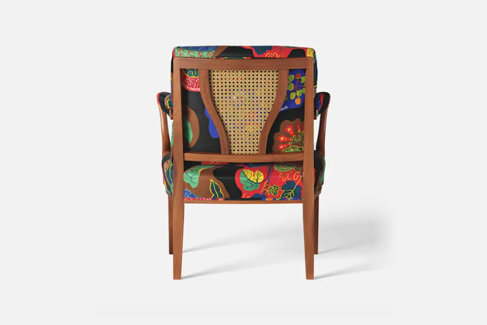 Karmstolar*Josef Frank Karmstol 969 Kederband Sitthöjd 43 cm Poisons, Svart