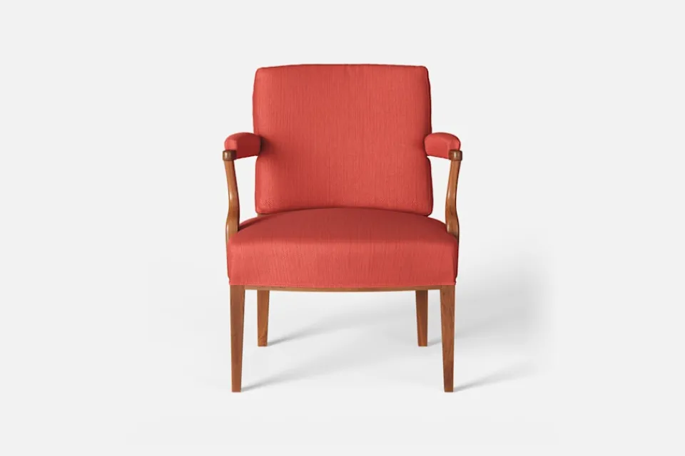 Karmstolar*Josef Frank Karmstol 969 Kederband Sitthöjd 43 cm Vägen, Orange