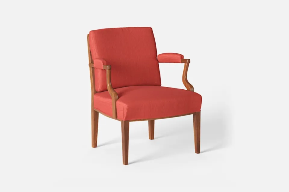 Karmstolar*Josef Frank Karmstol 969 Kederband Sitthöjd 43 cm Vägen, Orange