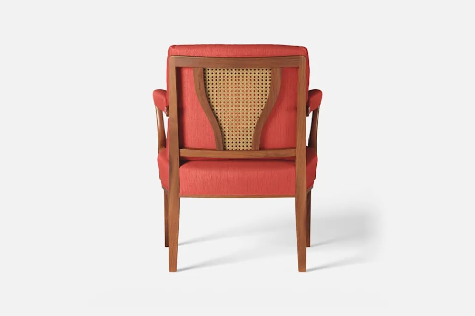 Karmstolar*Josef Frank Karmstol 969 Kederband Sitthöjd 43 cm Vägen, Orange