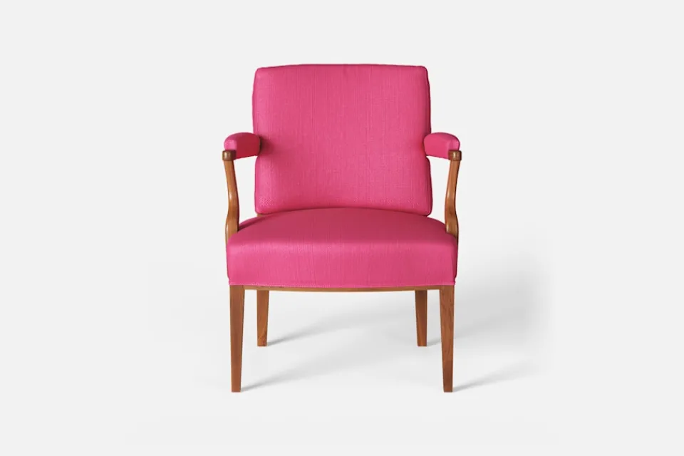 Karmstolar*Josef Frank Karmstol 969 Kederband Sitthöjd 43 cm Vägen, Cerise