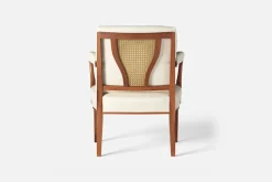 Karmstolar*Josef Frank Karmstol 969 Kederband Sitthöjd 43 cm Vägen, Vit