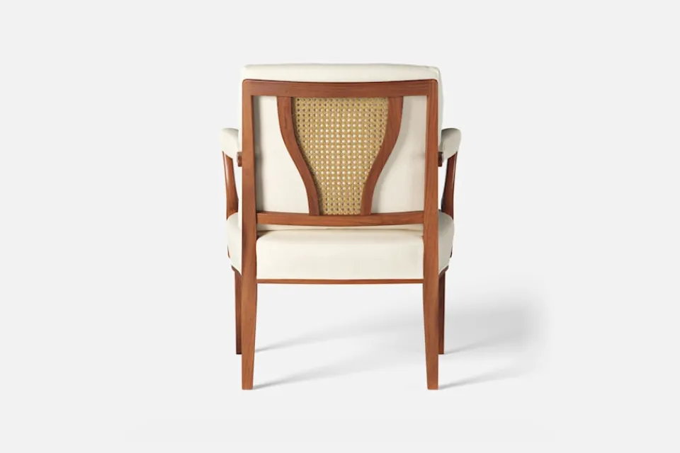 Karmstolar*Josef Frank Karmstol 969 Kederband Sitthöjd 43 cm Vägen, Vit