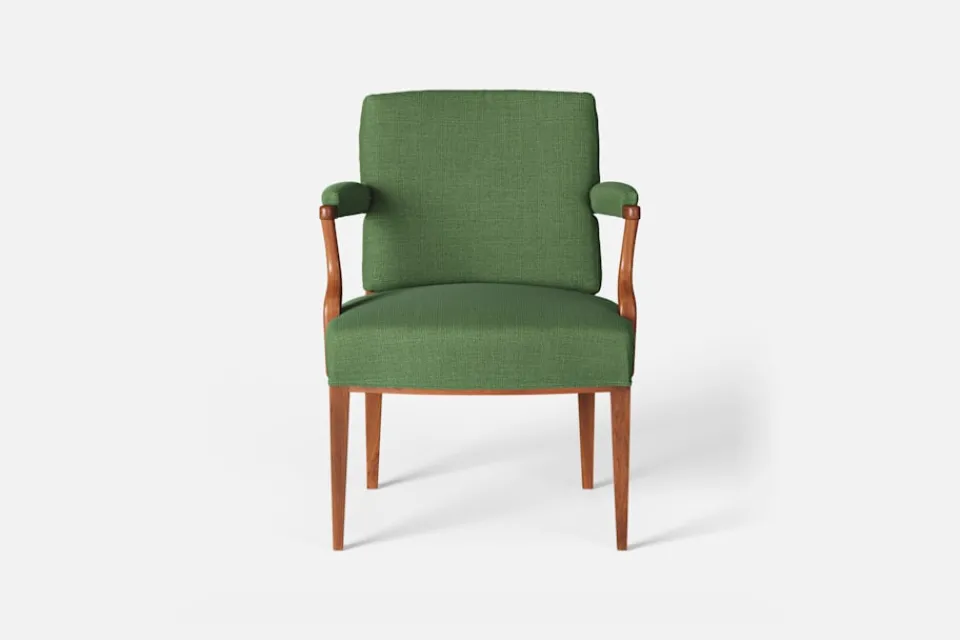 Fåtöljer|Karmstolar*Josef Frank Karmstol 969 Kederband Sitthöjd 47 cm Möbellin, Grön