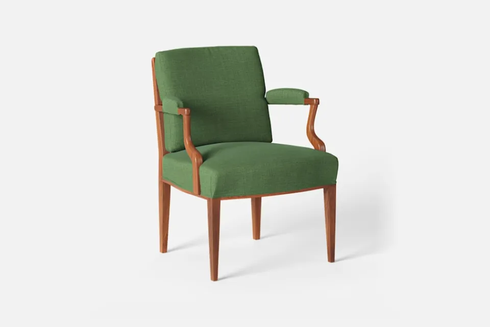 Fåtöljer|Karmstolar*Josef Frank Karmstol 969 Kederband Sitthöjd 47 cm Möbellin, Grön