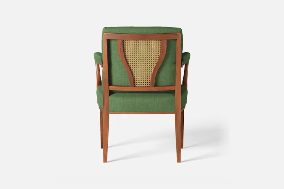 Fåtöljer|Karmstolar*Josef Frank Karmstol 969 Kederband Sitthöjd 47 cm Möbellin, Grön