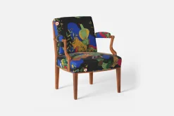 Karmstolar*Josef Frank Karmstol 969 Kederband Sitthöjd 43 cm Anakreon, Svart