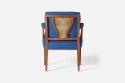 Fåtöljer|Karmstolar*Josef Frank Karmstol 969 Kederband Sitthöjd 47 cm Möbellin, Blå