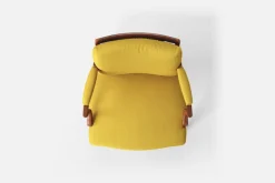 Karmstolar*Josef Frank Karmstol 969 Kederband Sitthöjd 43 cm Vägen, Ockra