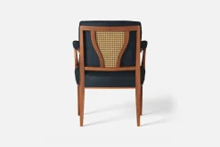 Fåtöljer|Karmstolar*Josef Frank Karmstol 969 Kederband Sitthöjd 47 cm Vägen, Svart