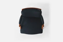 Fåtöljer|Karmstolar*Josef Frank Karmstol 969 Kederband Sitthöjd 47 cm Vägen, Svart