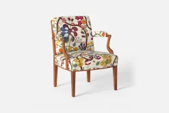 Karmstolar*Josef Frank Karmstol 969 Kederband Sitthöjd 43 cm Baranquilla, Vit