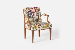 Fåtöljer|Karmstolar*Josef Frank Karmstol 969 Kederband Sitthöjd 47 cm Baranquilla, Vit