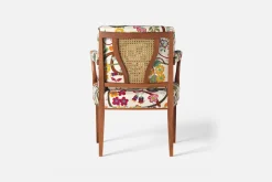 Fåtöljer|Karmstolar*Josef Frank Karmstol 969 Kederband Sitthöjd 47 cm Baranquilla, Vit