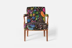 Karmstolar*Josef Frank Karmstol 969 Kederband Sitthöjd 43 cm Teheran, Svart