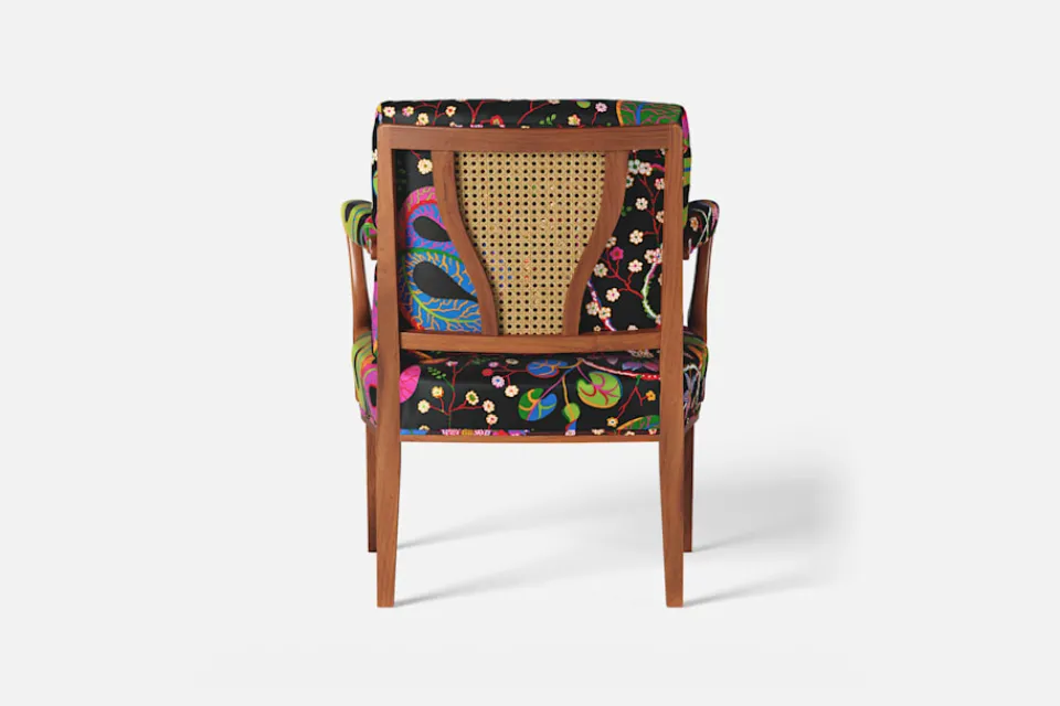 Karmstolar*Josef Frank Karmstol 969 Kederband Sitthöjd 43 cm Teheran, Svart