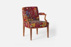 Fåtöljer|Karmstolar*Josef Frank Karmstol 969 Kederband Sitthöjd 47 cm Baranquilla, Vinröd