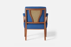 Karmstolar*Josef Frank Karmstol 969 Kederband Sitthöjd 43 cm Möbellin, Blå