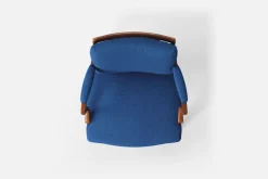 Karmstolar*Josef Frank Karmstol 969 Kederband Sitthöjd 43 cm Möbellin, Blå