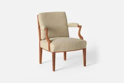 Karmstolar*Josef Frank Karmstol 969 Kederband Sitthöjd 43 cm Dr Axel, Beige