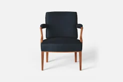 Karmstolar*Josef Frank Karmstol 969 Kederband Sitthöjd 43 cm Vägen, Svart