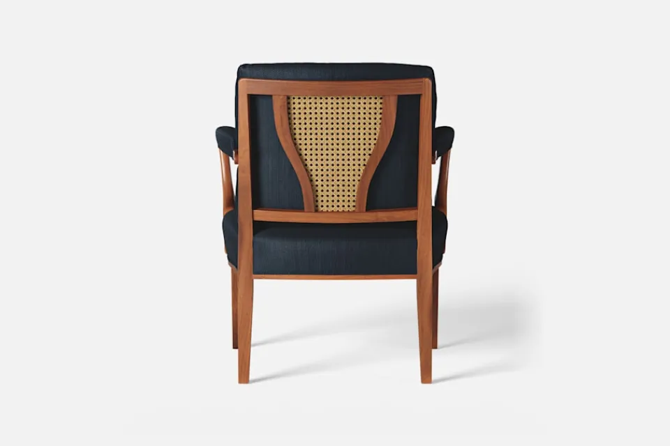 Karmstolar*Josef Frank Karmstol 969 Kederband Sitthöjd 43 cm Vägen, Svart