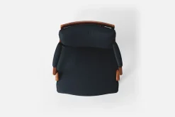 Karmstolar*Josef Frank Karmstol 969 Kederband Sitthöjd 43 cm Vägen, Svart