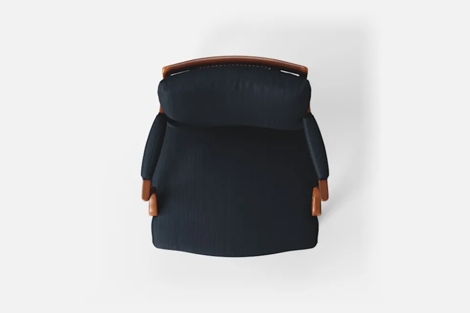 Karmstolar*Josef Frank Karmstol 969 Kederband Sitthöjd 43 cm Vägen, Svart