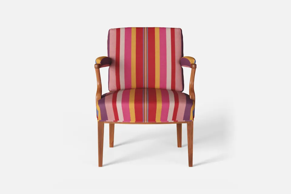 Karmstolar*Josef Frank Karmstol 969 Kederband Sitthöjd 43 cm Hamaca Rojo, Multi