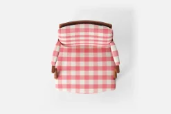 Karmstolar*Josef Frank Karmstol 969 Kederband Sitthöjd 43 cm Gripsholmsruta, Grön