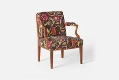 Karmstolar*Josef Frank Karmstol 969 Kederband Sitthöjd 43 cm Mirakel, Mörkbrun
