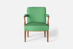 Karmstolar*Josef Frank Karmstol 969 Kederband Sitthöjd 43 cm Vägen, Grön