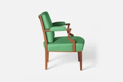 Karmstolar*Josef Frank Karmstol 969 Kederband Sitthöjd 43 cm Vägen, Grön