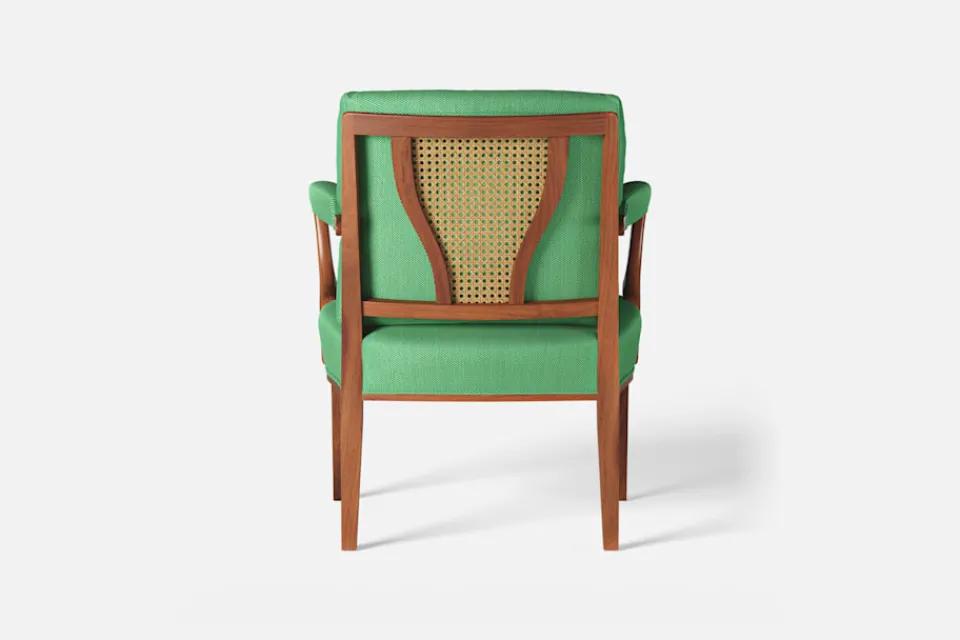 Karmstolar*Josef Frank Karmstol 969 Kederband Sitthöjd 43 cm Vägen, Grön