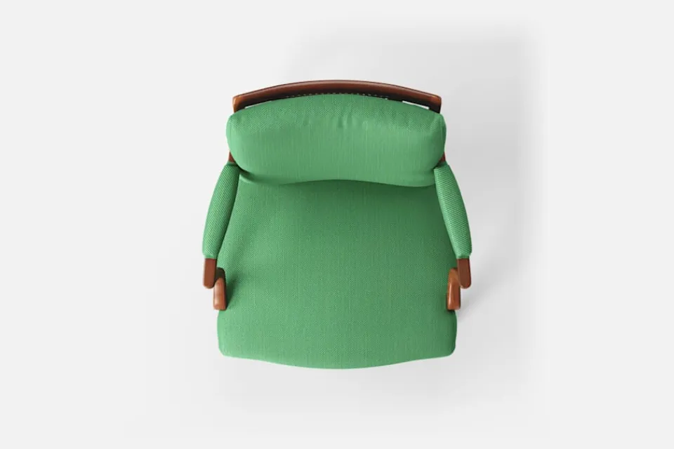 Karmstolar*Josef Frank Karmstol 969 Kederband Sitthöjd 43 cm Vägen, Grön